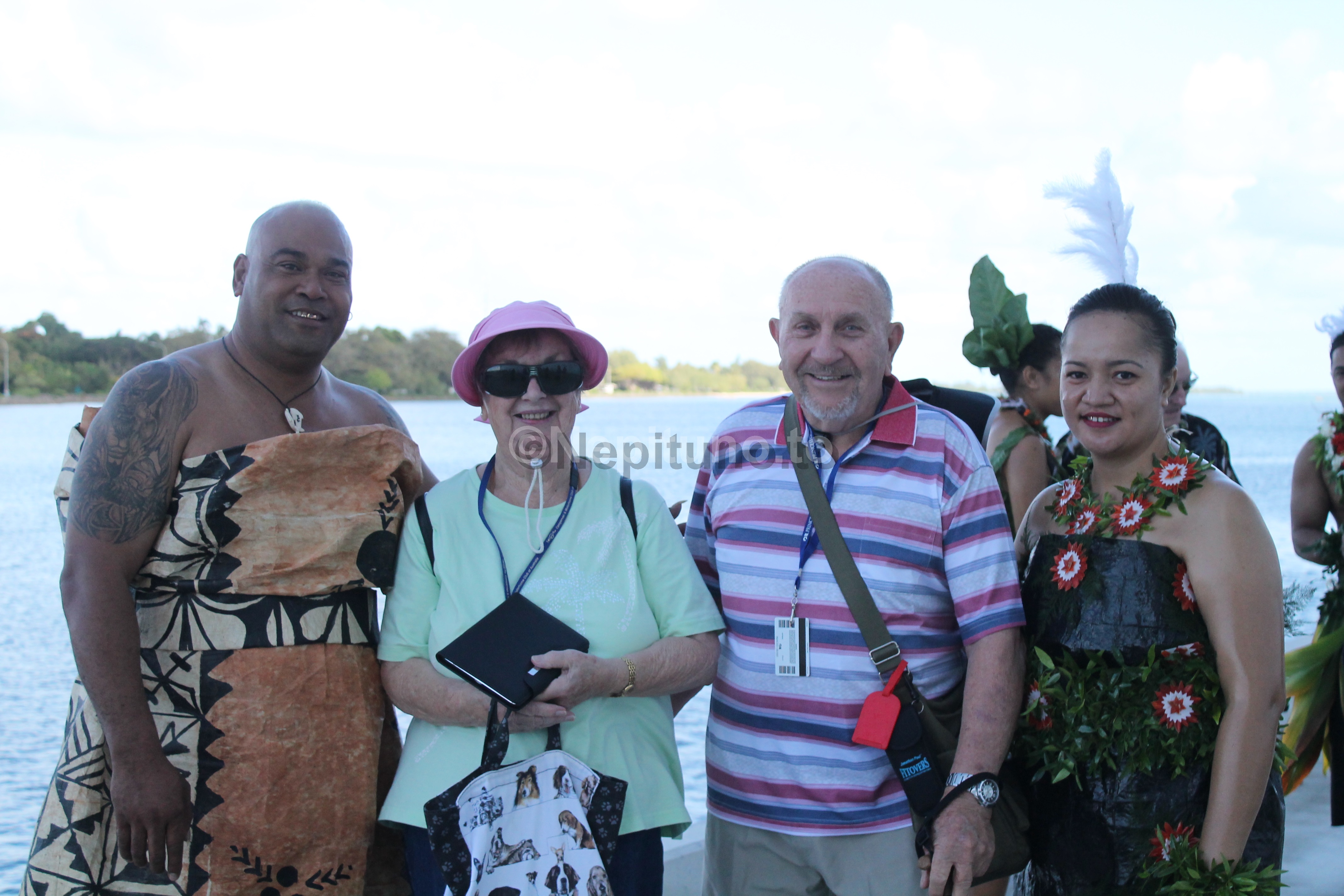 Visitors with Welcome Party