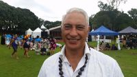 Minister of Pacific Islands Affairs  Alfred Ngaro opens up the Tongan village.