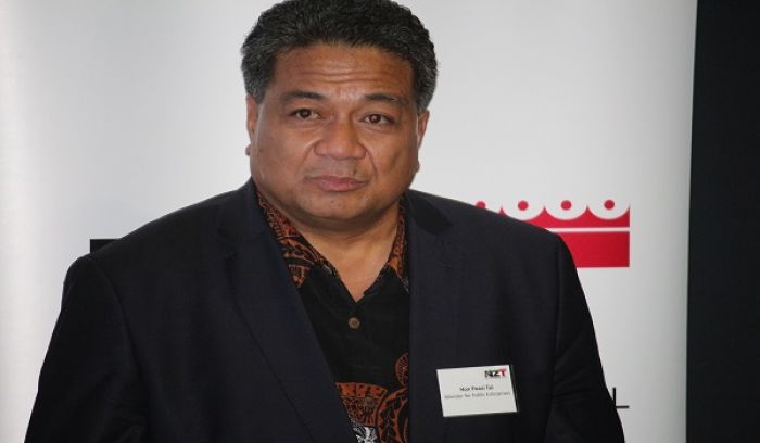 Minister of Public Enterprises Hon. Poasi Tei