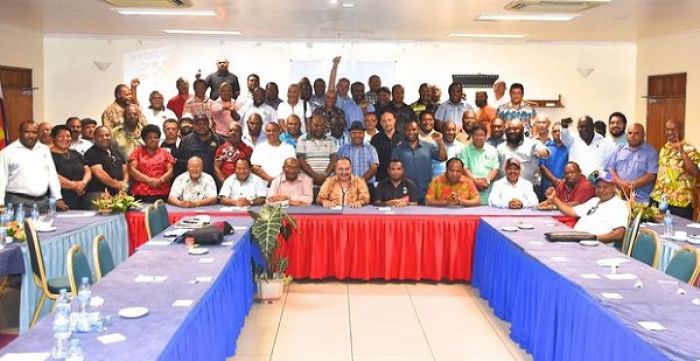 The PNG Government caucus meeting at Alotau in Milne Bay, July 2016 Photo: RNZI