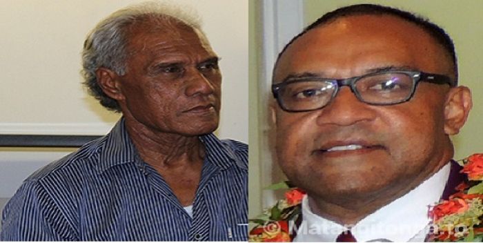 Prime Minister Pohiva and Former Chair of Tonga Broadcasting Commission Tapu Panuve