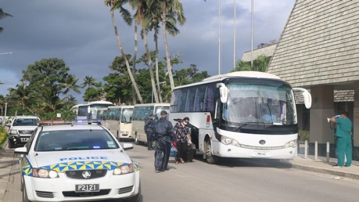 The first lot of repatriated passengers from Fiji are now in quarantine