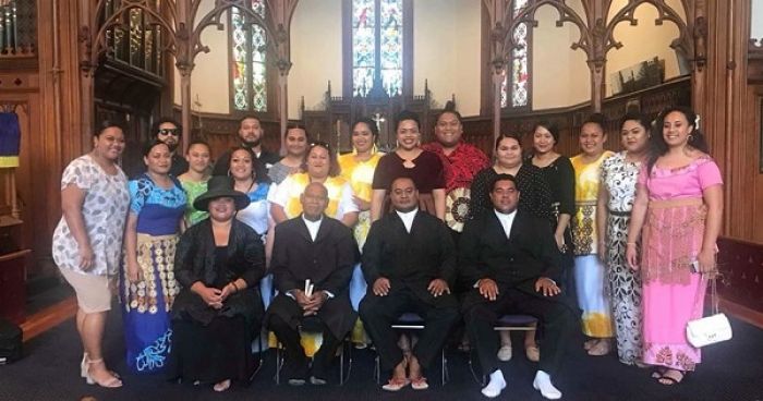 NZTTSA Leadership Weekend participants after the church service at the Siasi ‘o Tonga Hou’eiki Wellington City. 