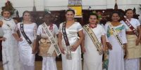 Six contestants for the Miss Pacific Islands in Tonga