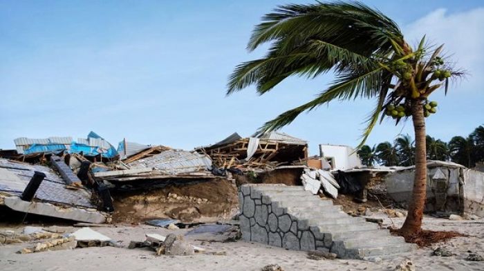 Ruins of Vakaloa Resort, west Tongatapu, following TC Harold