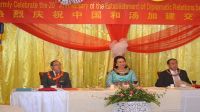 H. E. Wang Baodong, Chinese Ambassador to the Kingdom of Tonga, Princess Salote Mafile&#039;o Pilolevu Tuita and Lord Tuita