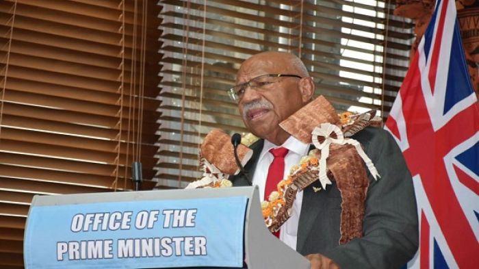 The new Prime Minister of Fiji addresses nation