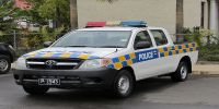 Tonga Police Van