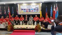 Representatives who signed the PACER Plus trade agreement in Tonga. Photo: Pacific Islands Forum Secretariat