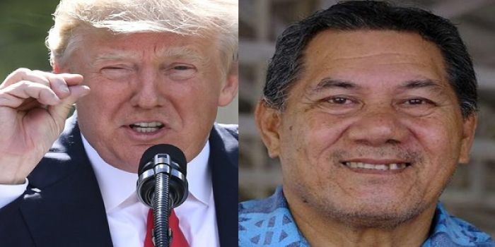 President of the United States Donald Trump and The Prime Minister of Tuvalu, Kausea Natano Chairman of Pacific Islands Forum