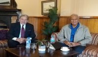 Hon Samuela ‘Akilisi Pohiva, met with the Deputy Prime Minister of New Zealand, Rt Hon. Winston Peters MP