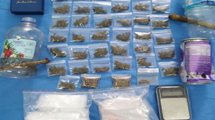 Police arrested fourteen people with methamphetamine and cannabis