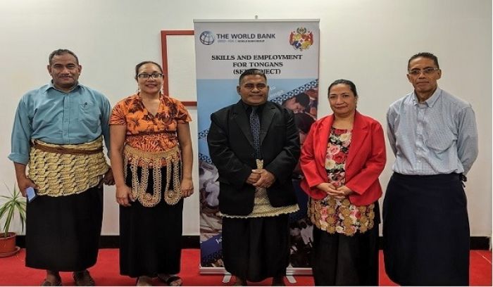 New Minister Hon. Vatau Hui with staff of MIA