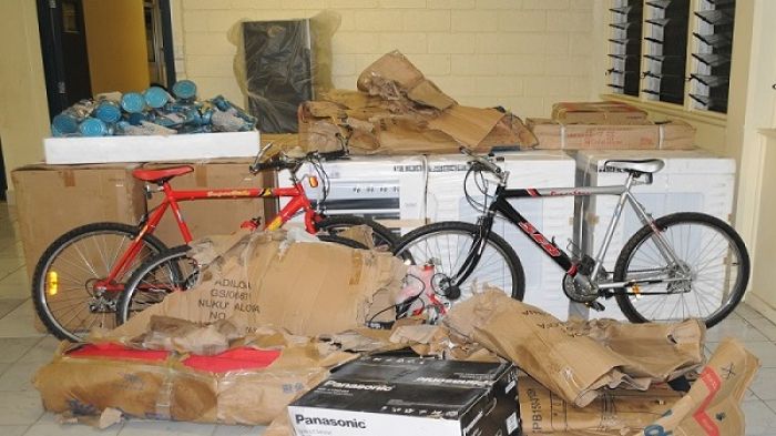 Police recovered $19,964 worth stolen goods from a Warehouse at ‘Anana