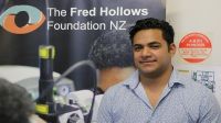 Tongan doctor, Antonio Taufaeteau, who is studying at the Pacific Eye Institute Photo: RNZ Pacific / Koro Vaka&#039;uta