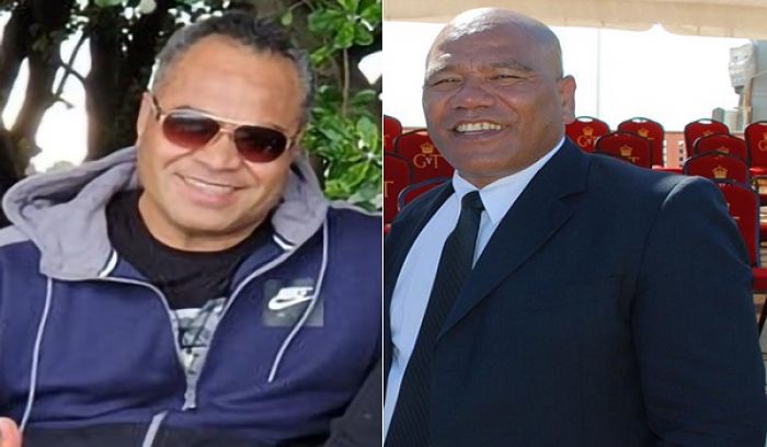 Left: Sione &#039;Eniketi Taufa, New Zealand-based PTOA member and Melino Maka, Chairman of Tonga Advisory Council