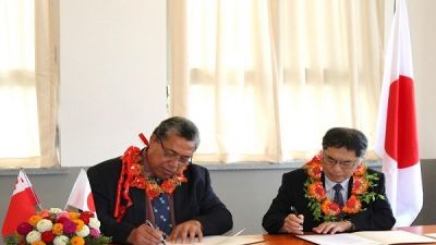Japan and Tonga signed two GGP Projects