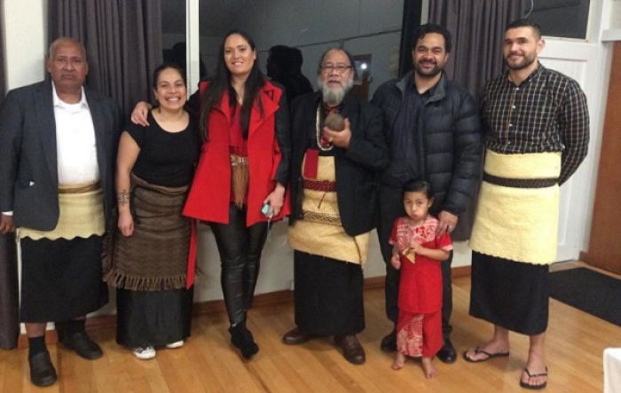 L - R: Taani Lavulavu, Kolokesa U. Māhina-Tuai, Professor Hūfanga Dr &#039;Ōkusitino Māhina, Kenneth Tuai, Benjamin Work &amp; Akesiumeimoana Tuai.