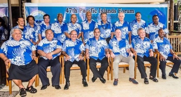 Pacific Islands Leaders during the 47th Pacific Islands Forum at FSM