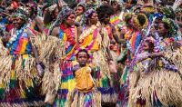 Tanna women in traditional dress.Tanna women in traditional dress