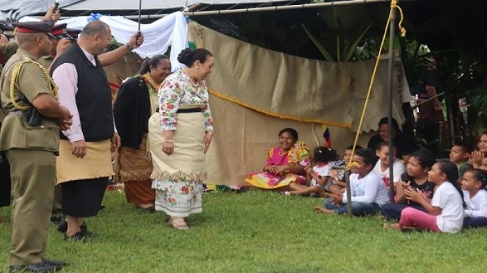 Their Majesties King Tupou VI and Queen Nanasipau&#039;u Tuku&#039;aho at the opening of  the Vava’u Agriculture, Fisheries, Tourism and Trade Show 2019 at Nippon Ground