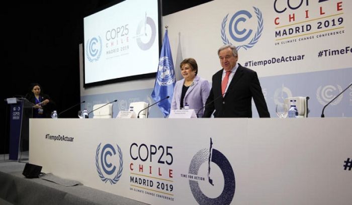 The UN Secretary General Antonio Guterres is warning world leaders that time is running out for effective climate action. Photo: UNFCCC/COP25