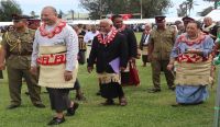 Their Majesties King Tupou VI and Queen Nanasipau&#039;u at the official opening of Ha&#039;apai Agricultural Show