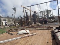 Members of Task Group 412 during reconstruction effort at Vanua Balavu