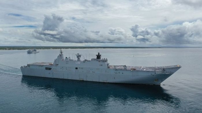 HMAS Canberra arrives to support Tonga’s recovery