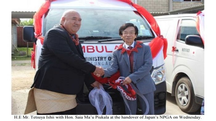 Government of Japan handed over medical assistance to Tonga&#039;s Ministry of Health